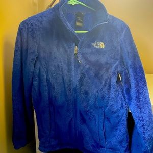 Royal blue North Face fleece xs